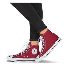 Charger l&#39;image dans la galerie, Converse montone all star super qualité Unisex en couleur bordeaux montone