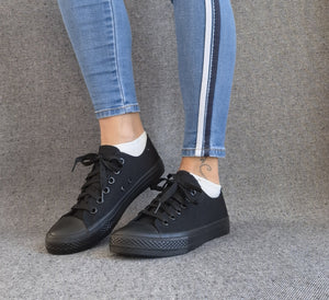 converse super qualité Unisex noir basse disponible en multi couleur