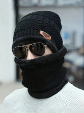 Charger l&#39;image dans la galerie, Look hivernal complet : bonnet + cache-cou, + gants 100% coton, 100% confort