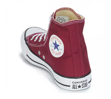 Charger l&#39;image dans la galerie, Converse montone all star super qualité Unisex en couleur bordeaux montone