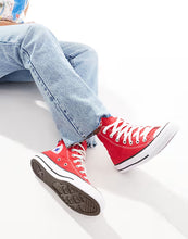 Charger l&#39;image dans la galerie, Converse montone all star super qualité Unisex en couleur rouge montone